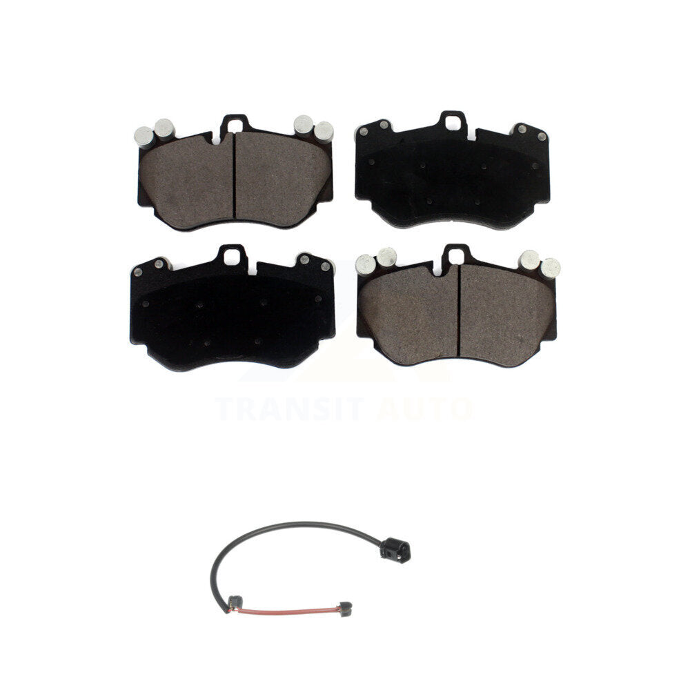 Ceramic Disc Brake Pads And Wear Sensors Front Kit For Porsche Cayenne