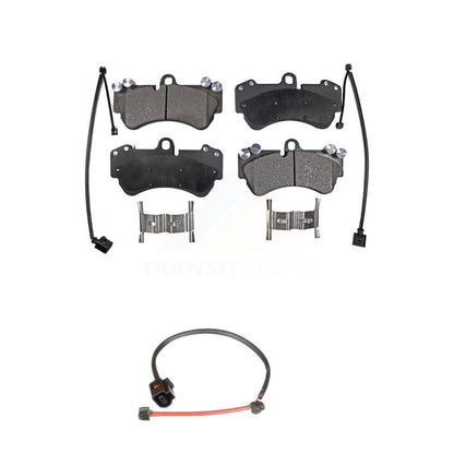 Ceramic Disc Brake Pads And Wear Sensors Front Kit For Porsche Cayenne
