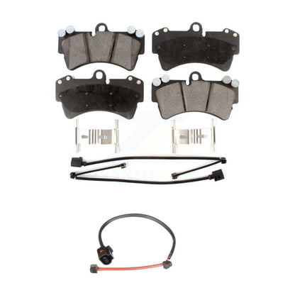 Ceramic Disc Brake Pads And Extra Wear Sensors Front Kit For Porsche Cayenne