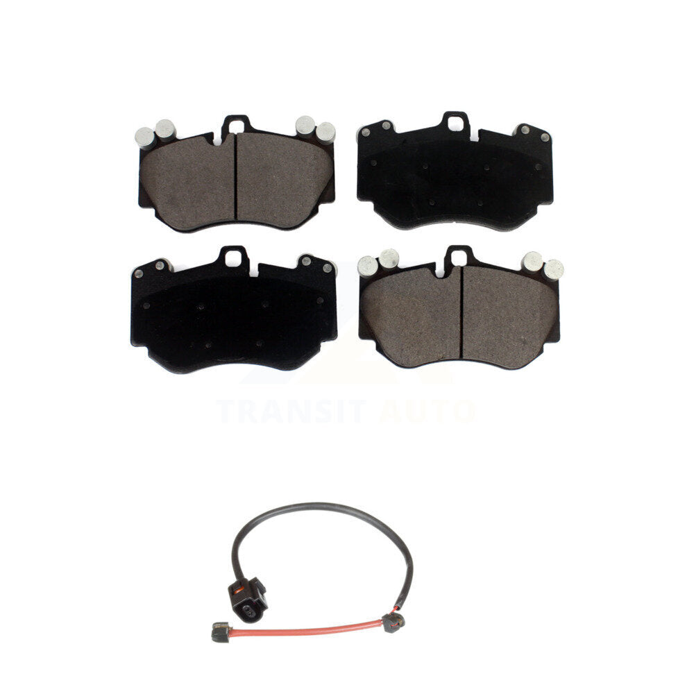 Ceramic Disc Brake Pads And Wear Sensors Front Kit For Porsche Cayenne
