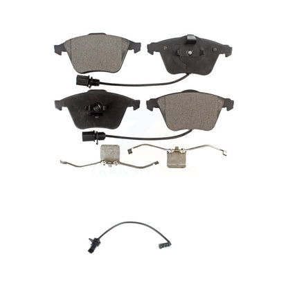 Ceramic Disc Brake Pads And Extra Wear Sensors Front Kit For 2011 Audi A6