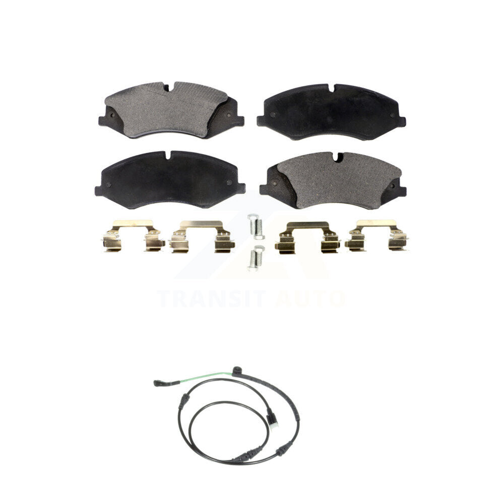 Ceramic Disc Brake Pads And Wear Sensors Front Kit For Land Rover LR4