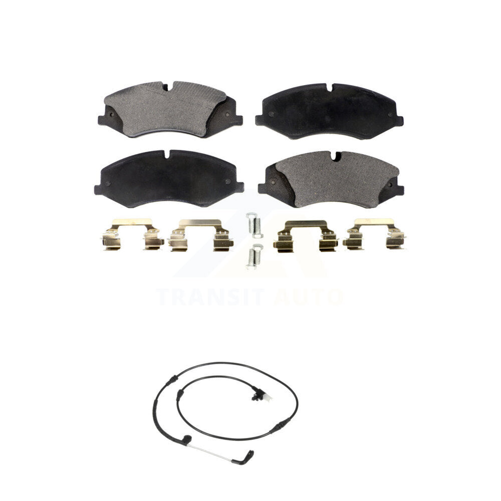 Ceramic Disc Brake Pads And Wear Sensors Front Kit For Land Rover Range Sport