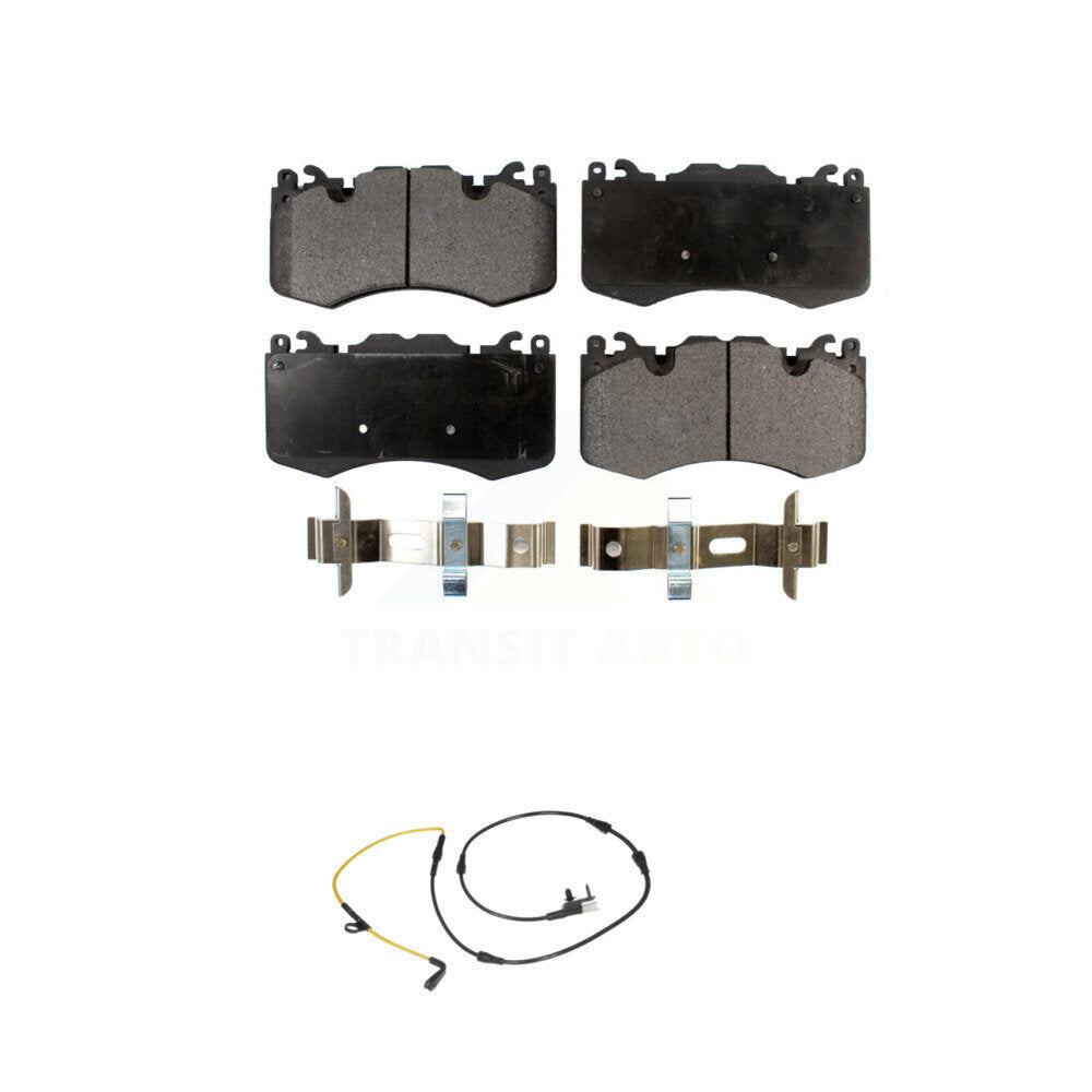 Ceramic Disc Brake Pads And Wear Sensors Front Kit For Land Rover Range Sport