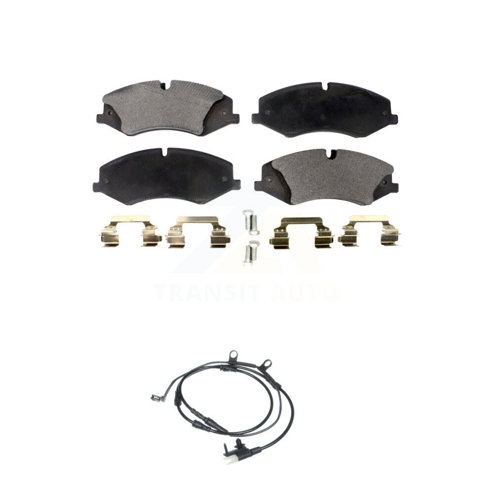 Ceramic Disc Brake Pads And Wear Sensors Front Kit For Land Rover Range Sport