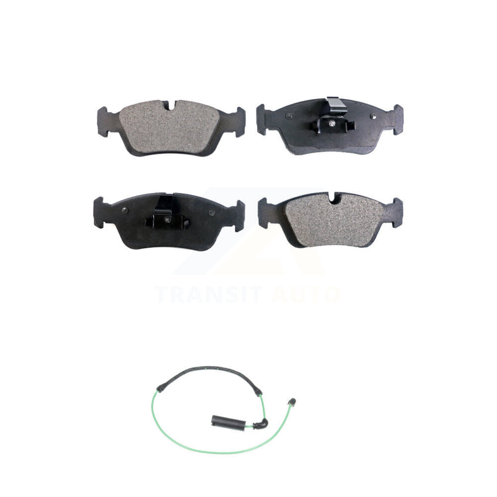 Ceramic Disc Brake Pads And Wear Sensors Front Kit For 2001-2005 BMW 325xi 2.5L