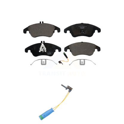 Ceramic Disc Brake Pad & Extra Wear Sensor Front Kit For Mercedes-Benz C250 E400