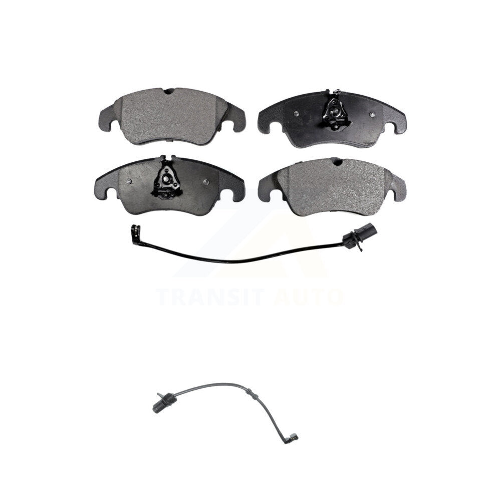 Ceramic Disc Brake Pads And Extra Wear Sensors Front Kit For Audi A7 Quattro A6