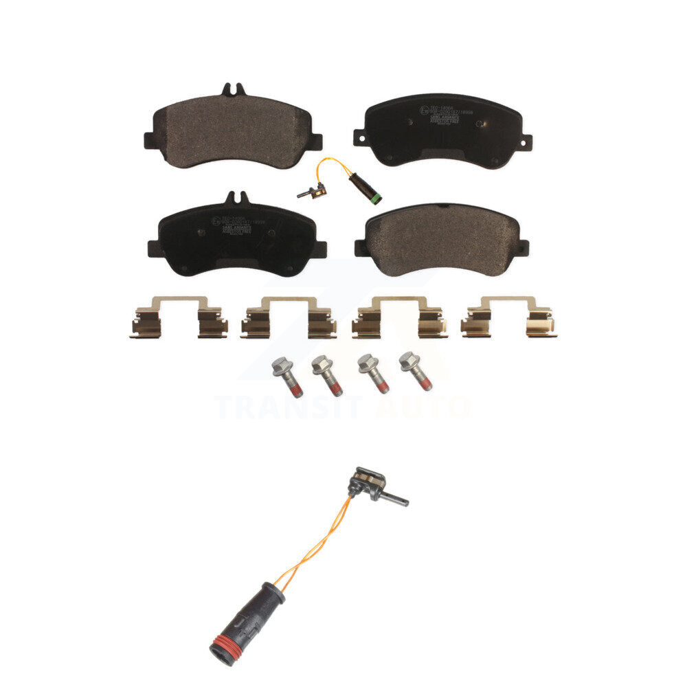 Ceramic Brake Pads & Extra Wear Sensor Front Kit For Mercedes-Benz GLK350 GLK250