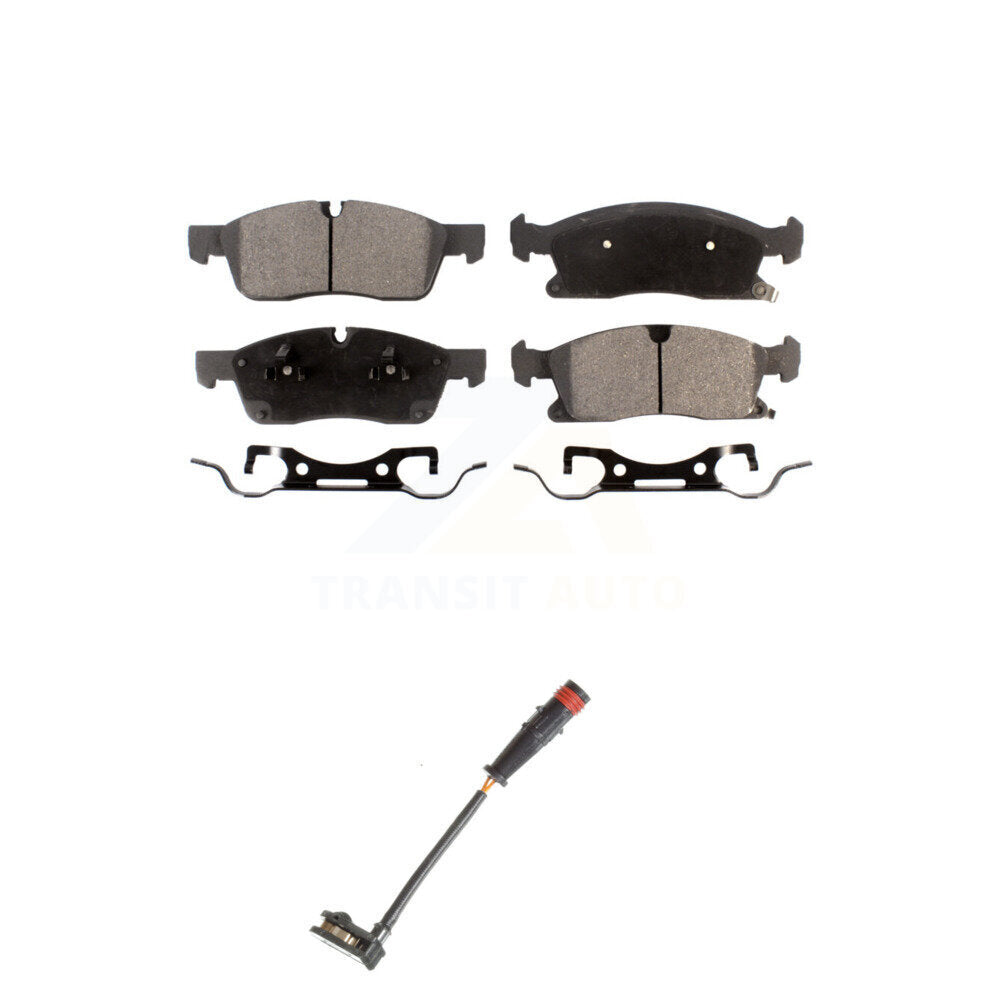 Ceramic Brake Pads & Wear Sensor Front Kit For Mercedes-Benz ML350 GLE350 GLE400
