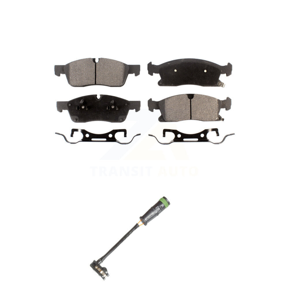 Ceramic Brake Pads & Wear Sensor Front Kit For Mercedes-Benz GLE400 GL350 GLS450