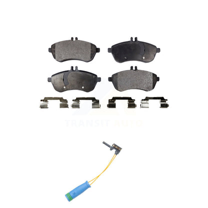Ceramic Disc Brake Pads & Wear Sensor Front Kit For 2012 Mercedes-Benz C250 1.8L