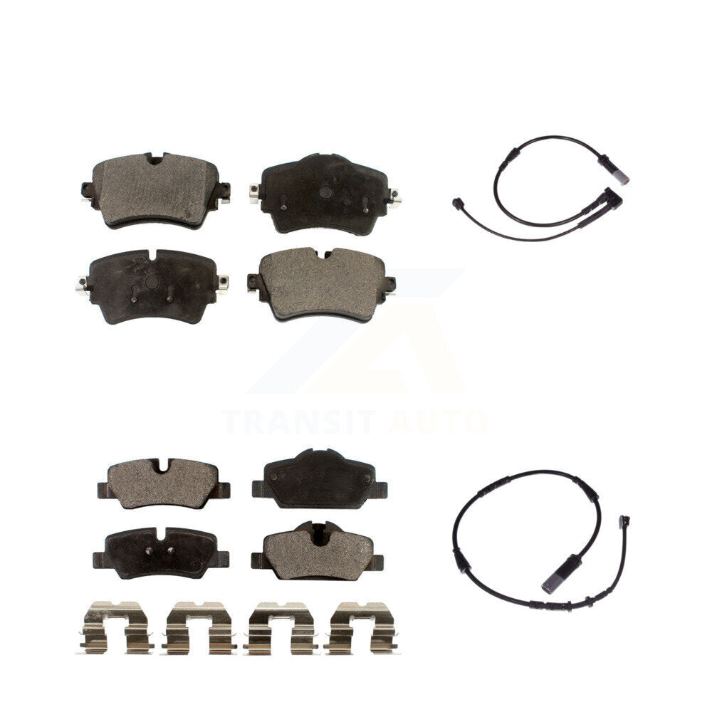 Ceramic Disc Brake Pads And Wear Sensors Front Rear Kit For Mini Cooper