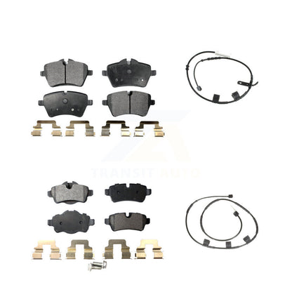 Ceramic Disc Brake Pads And Wear Sensors Front Rear Kit For Mini Cooper 1.6L
