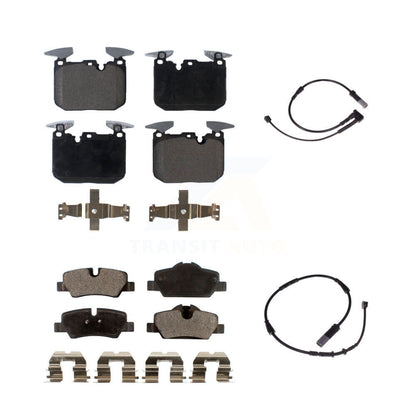 Ceramic Brake Pad & Wear Sensor Front Rear Kit For Mini Cooper John Works