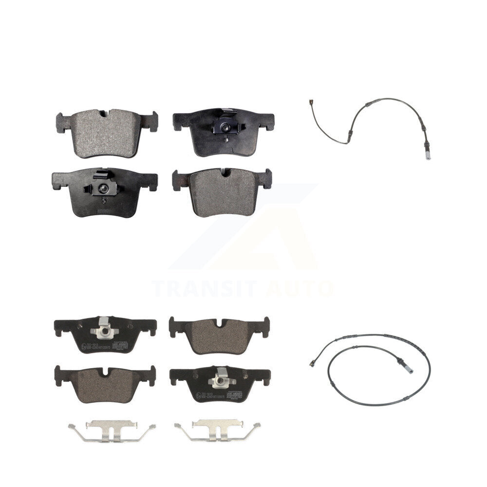 Ceramic Disc Brake Pads Wear Sensor Front Rear Kit For BMW 320i xDrive 328d 2.0L