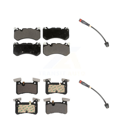 Ceramic Brake Pad And Wear Sensor Front Rear Kit For Mercedes-Benz C63 AMG E63 S