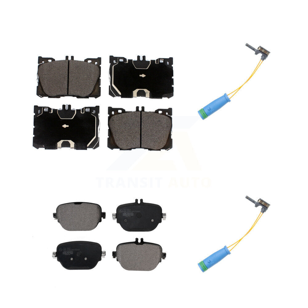 Ceramic Brake Pad Wear Sensor Front Rear Kit For Mercedes-Benz E400 E450 E43 AMG