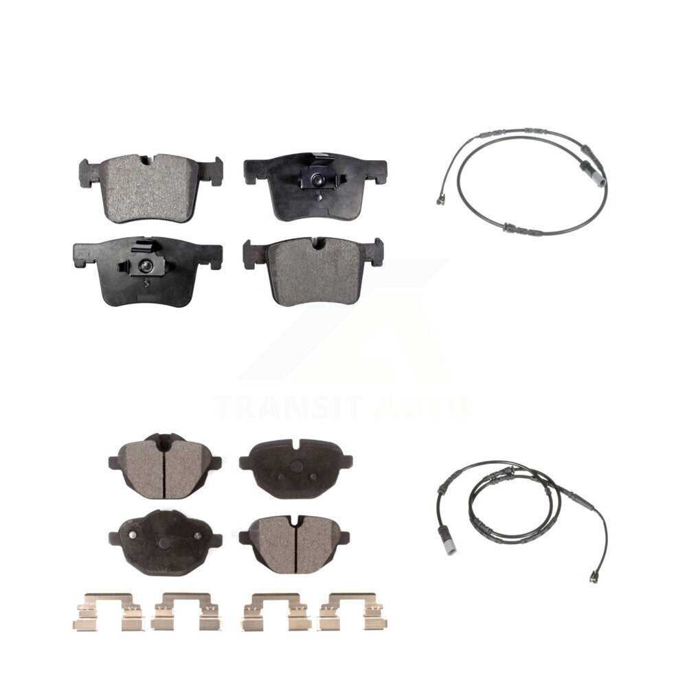 Ceramic Disc Brake Pads And Wear Sensors Front Rear Kit For BMW X3 X4