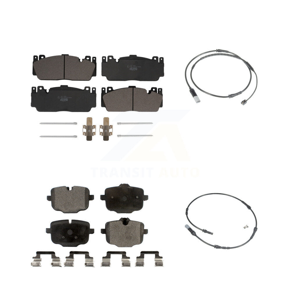Ceramic Disc Brake Pads And Wear Sensors Front Rear Kit For BMW M6 Gran Coupe