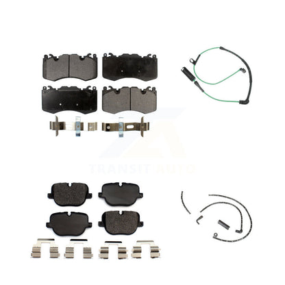 Ceramic Disc Brake Pads And Wear Sensors Front Rear Kit For Land Rover Range