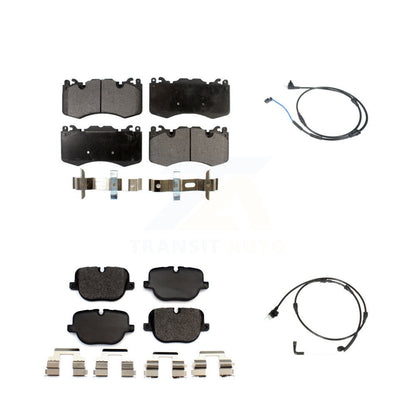 Ceramic Disc Brake Pad And Wear Sensor Front Rear Kit For Land Rover Range Sport