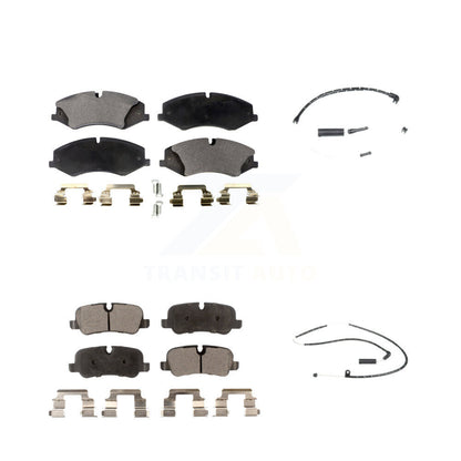 Ceramic Disc Brake Pads And Wear Sensors Front Rear Kit For Land Rover Range