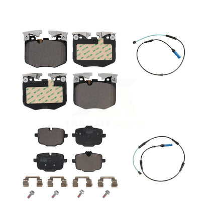 Ceramic Brake Pads Wear Sensor Front Rear Kit For BMW 530i xDrive 540i 750i 740e