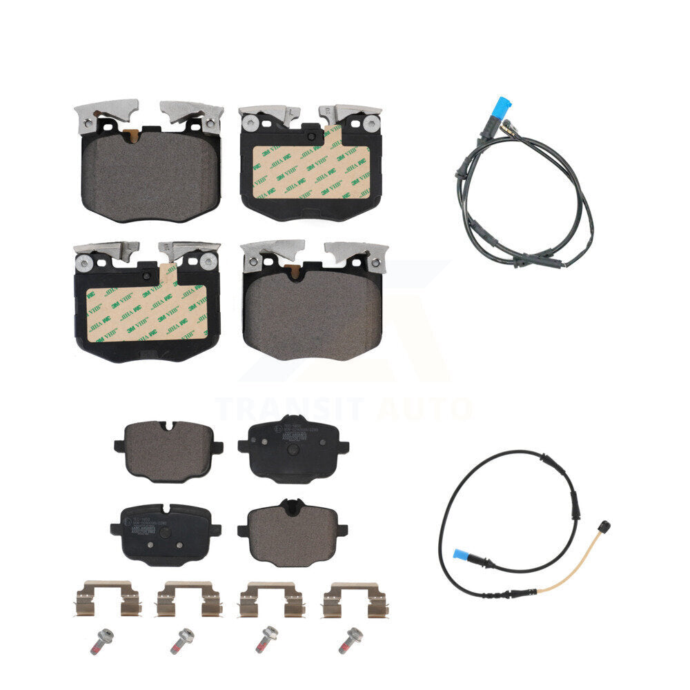 Ceramic Disc Brake Pads And Wear Sensors Front Rear Kit For BMW X4