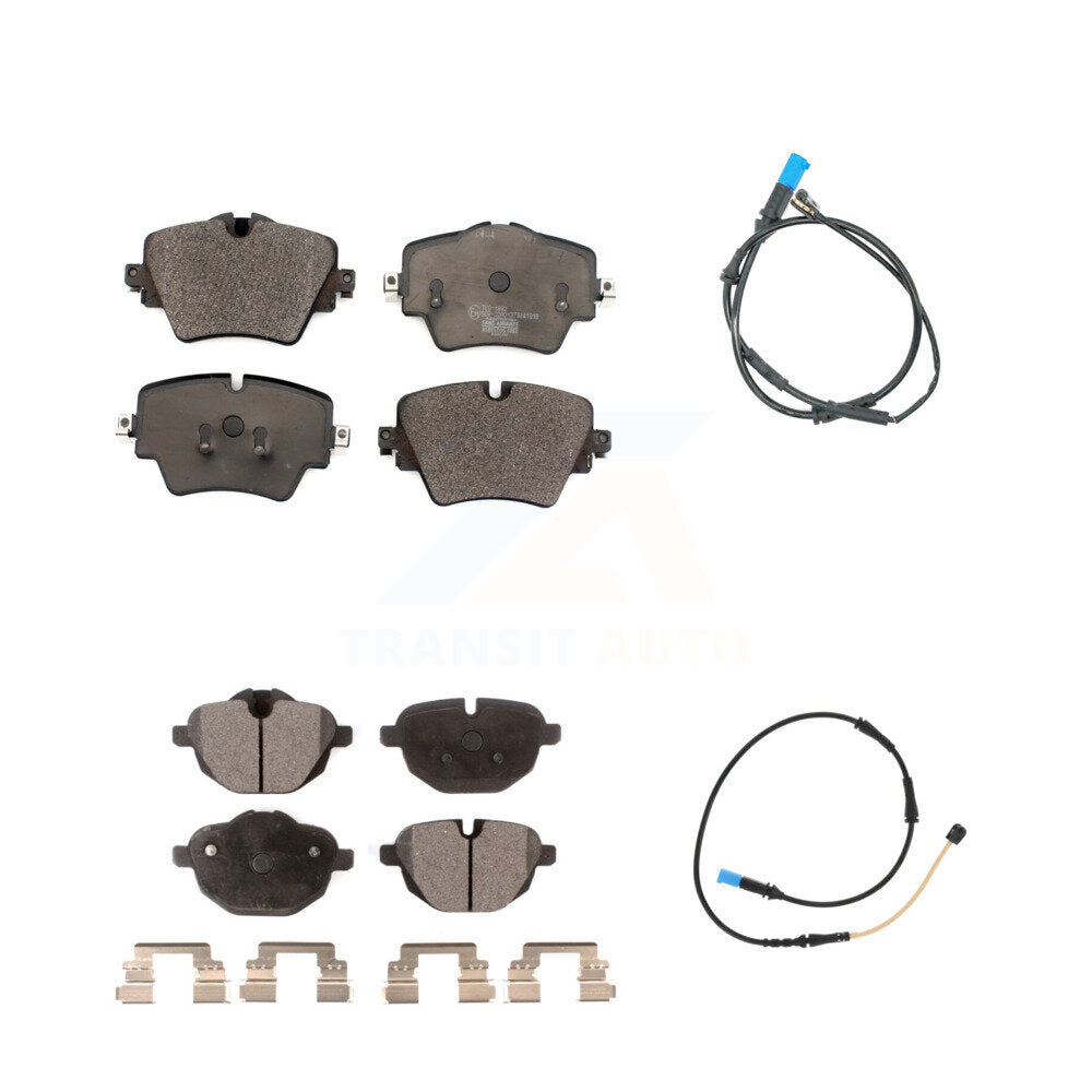 Ceramic Disc Brake Pads And Wear Sensors Front Rear Kit For BMW X4