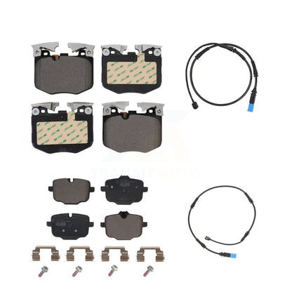 Ceramic Disc Brake Pads And Wear Sensors Front Rear Kit For BMW X5 X7