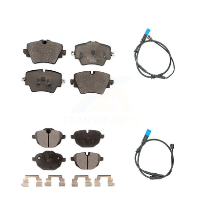 Ceramic Disc Brake Pads And Wear Sensors Front Rear Kit For BMW X3