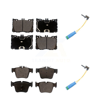 Ceramic Brake Pads & Wear Sensor Front Rear Kit For Mercedes-Benz GLC300 C43 AMG