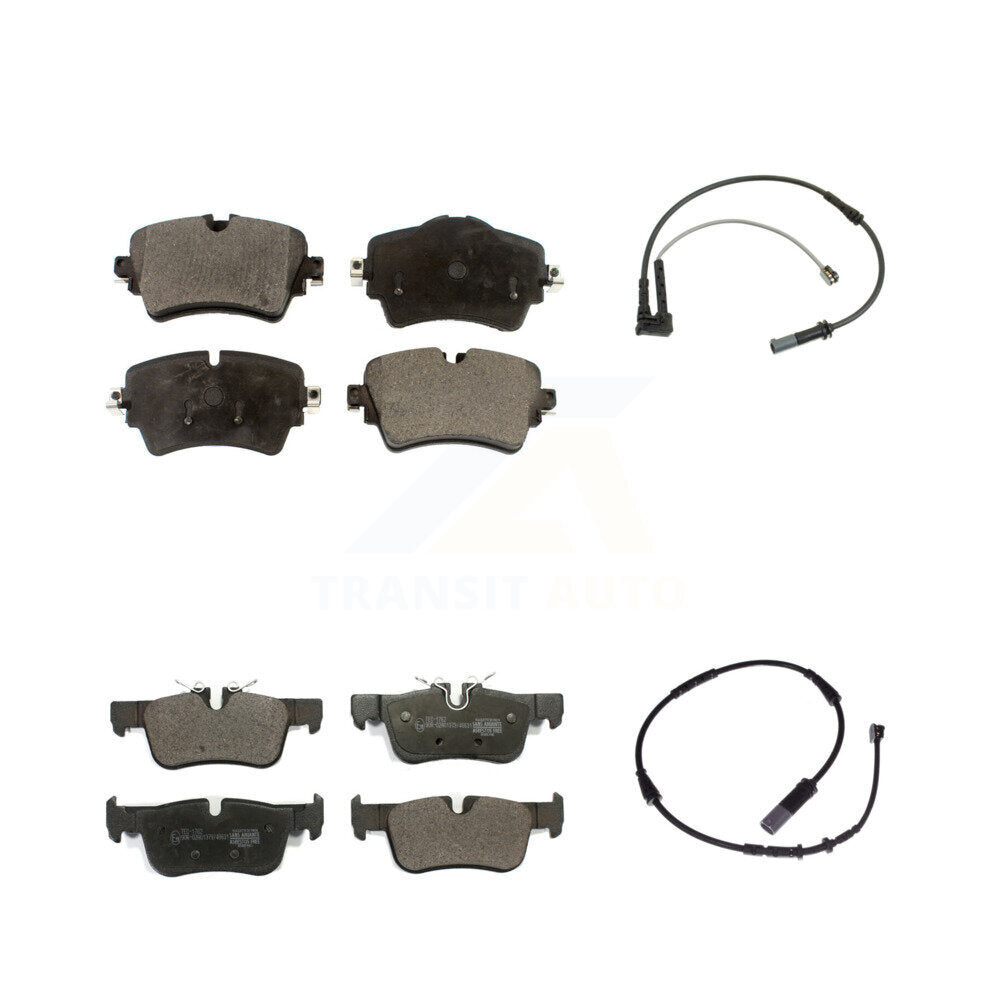 Ceramic Disc Brake Pads And Wear Sensors Front Rear Kit For Mini Cooper Clubman