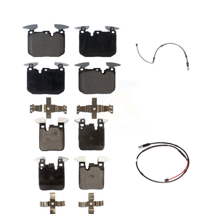 Ceramic Disc Brake Pads And Wear Sensors Front Rear Kit For BMW M3 M2