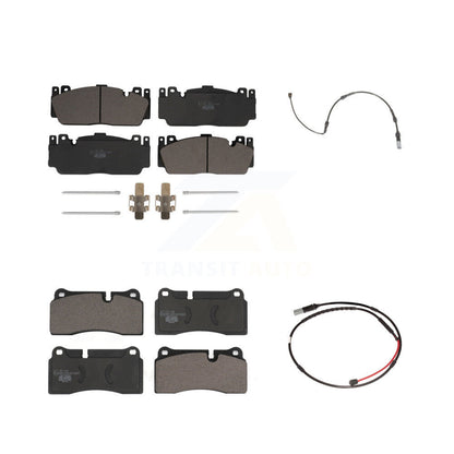 Ceramic Disc Brake Pads And Wear Sensors Front Rear Kit For BMW M3 M2