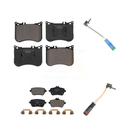 Ceramic Brake Pads & Wear Sensor Front Rear Kit For Mercedes-Benz S550 S560 S450