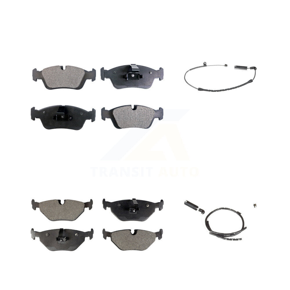 Ceramic Disc Brake Pads And Wear Sensors Front Rear Kit For BMW Z4