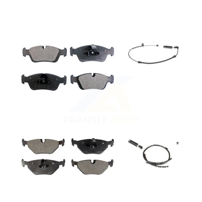 Ceramic Disc Brake Pads And Wear Sensors Front Rear Kit For BMW Z4