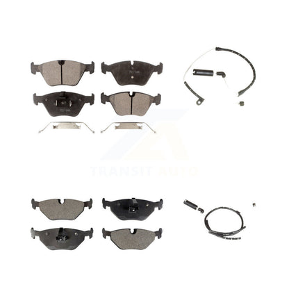 Ceramic Disc Brake Pads And Wear Sensors Front Rear Kit For BMW Z4
