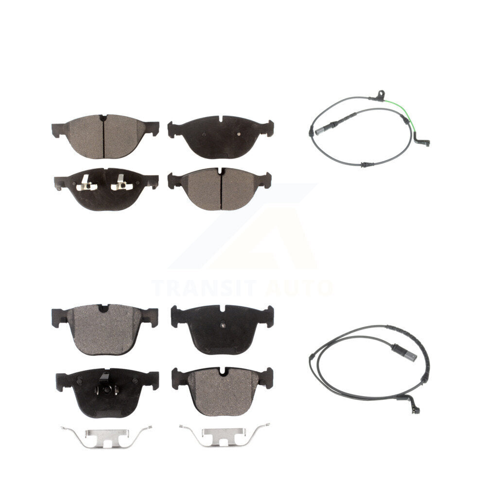 Ceramic Disc Brake Pad Wear Sensor Front Rear Kit For BMW X6 xDrive50i with 4.4L