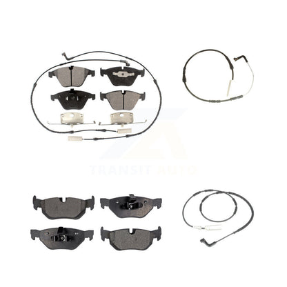 Ceramic Disc Brake Pads And Extra Wear Sensors Front Rear Kit For BMW 323i 328i