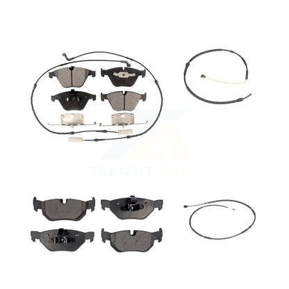 Ceramic Disc Brake Pads And Extra Wear Sensors Front Rear Kit For BMW X1