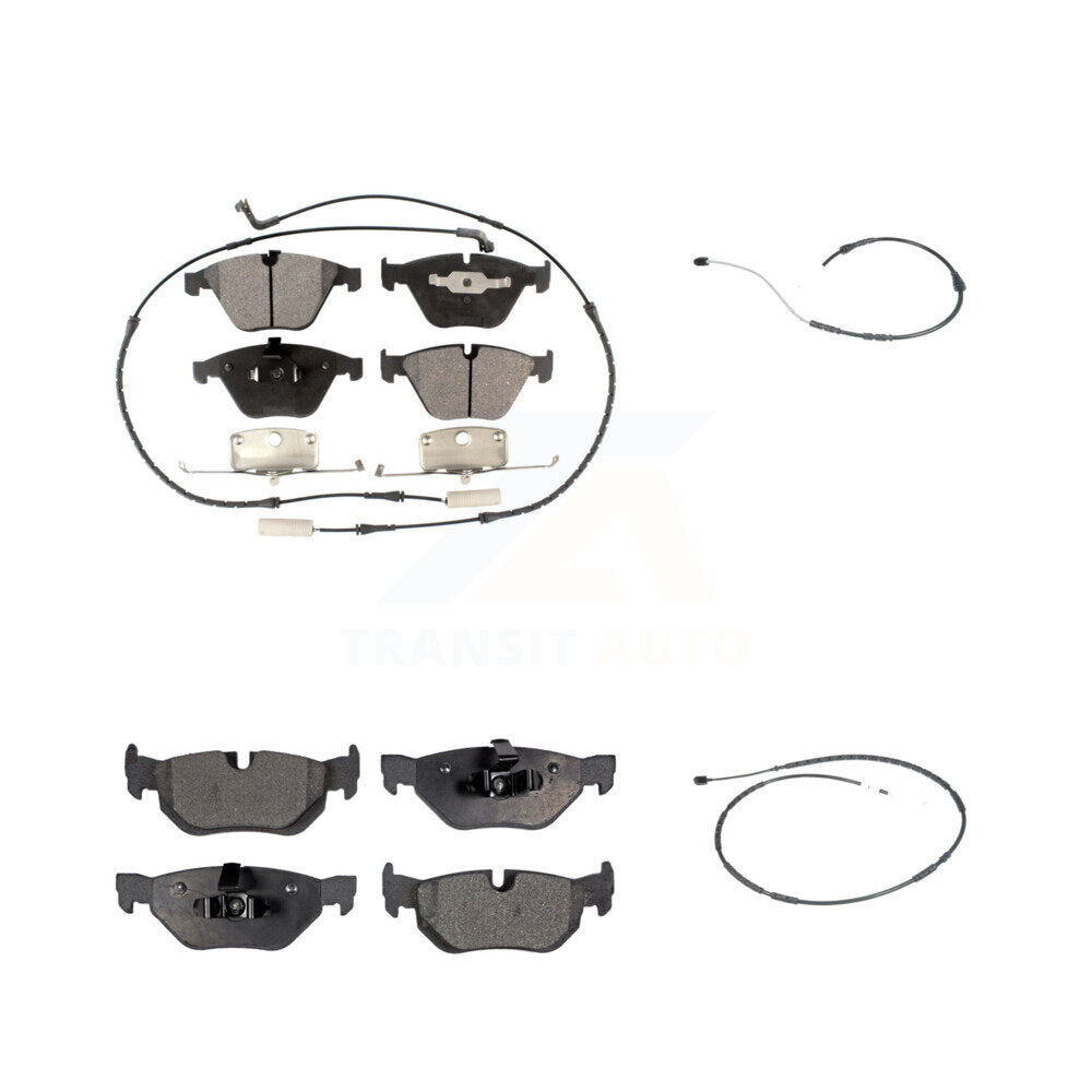 Ceramic Disc Brake Pads And Extra Wear Sensors Front Rear Kit For BMW X1