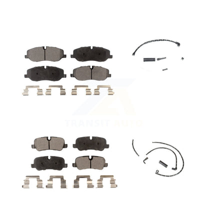 Ceramic Disc Brake Pads And Wear Sensors Front Rear Kit For Land Rover Range