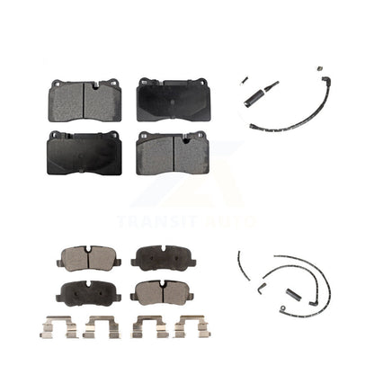 Ceramic Disc Brake Pads And Wear Sensors Front Rear Kit For Land Rover Range