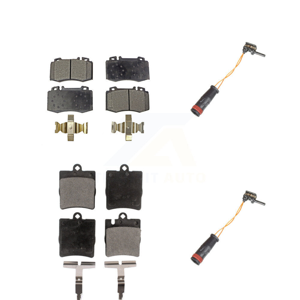 Ceramic Brake Pads Wear Sensor Front Rear Kit For Mercedes-Benz C230 SLK350 C320