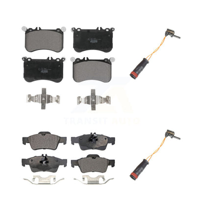 Ceramic Disc Brake Pads Wear Sensor Front Rear Kit For Mercedes-Benz CLS550 E550