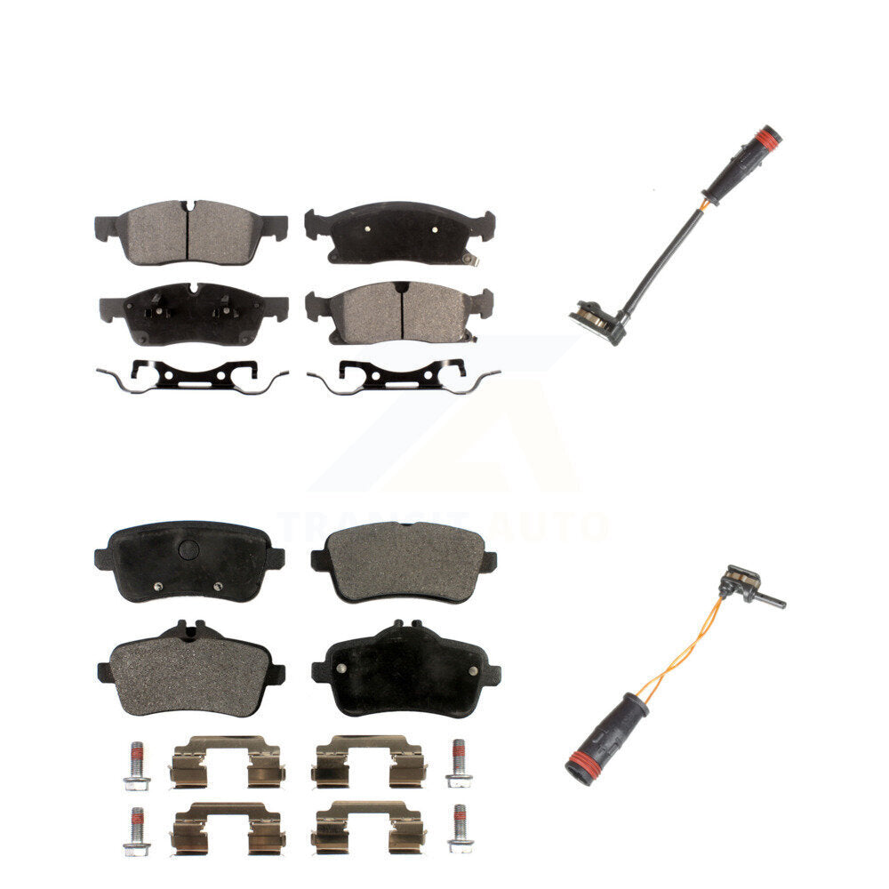 Ceramic Disc Brake Pad Wear Sensor Front Rear Kit For Mercedes-Benz ML350 GLE350
