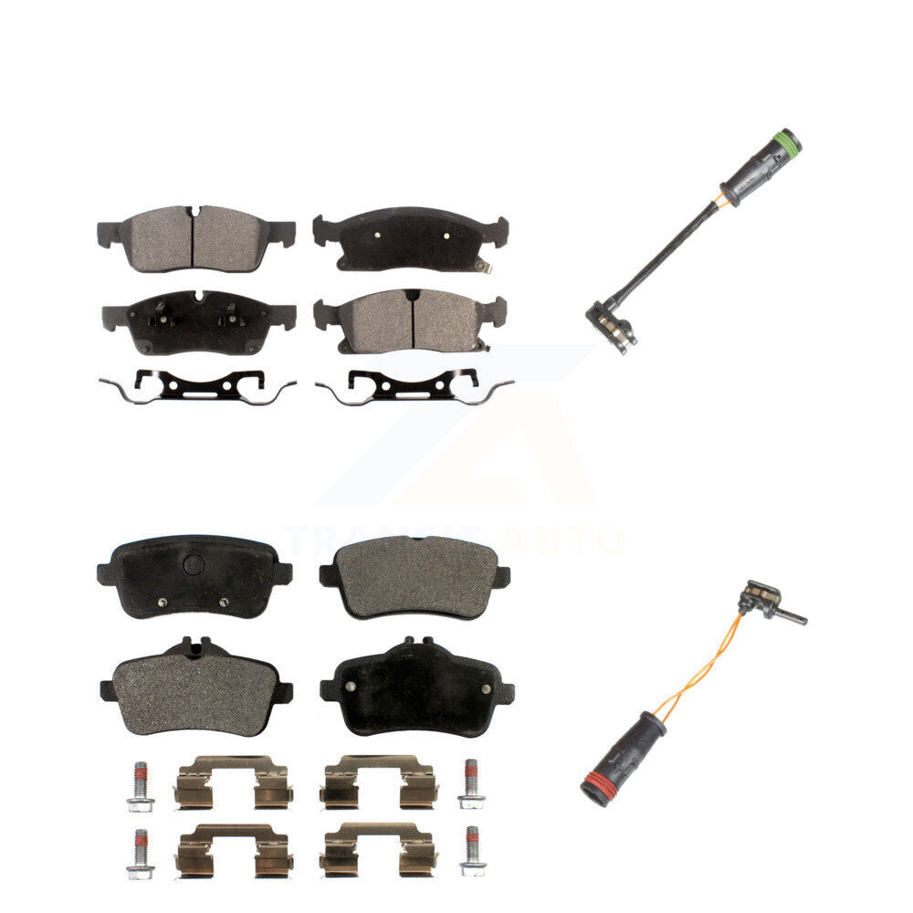 Ceramic Disc Brake Pad Wear Sensor Front Rear Kit For Mercedes-Benz GLE400 GL350